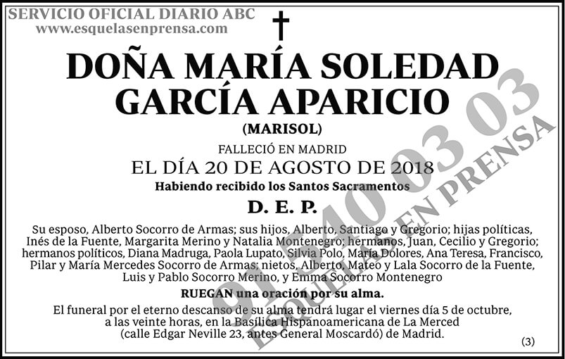 María Soledad García Aparicio
